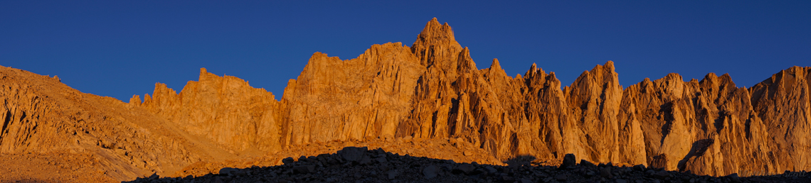 Mt. Whitney & disciples, dawn