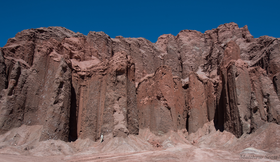 Mud cliffs near San Pedro, Chile