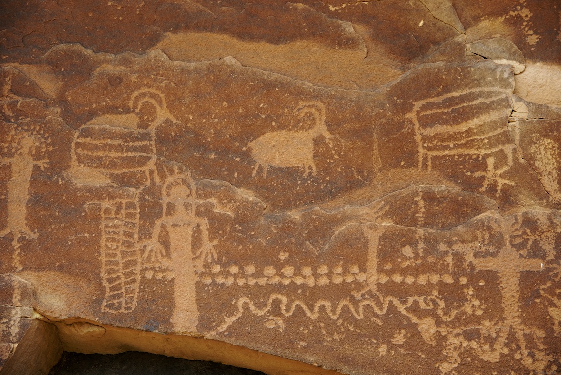 Petroglyphs, Gray Canyon, Green River, Utah 